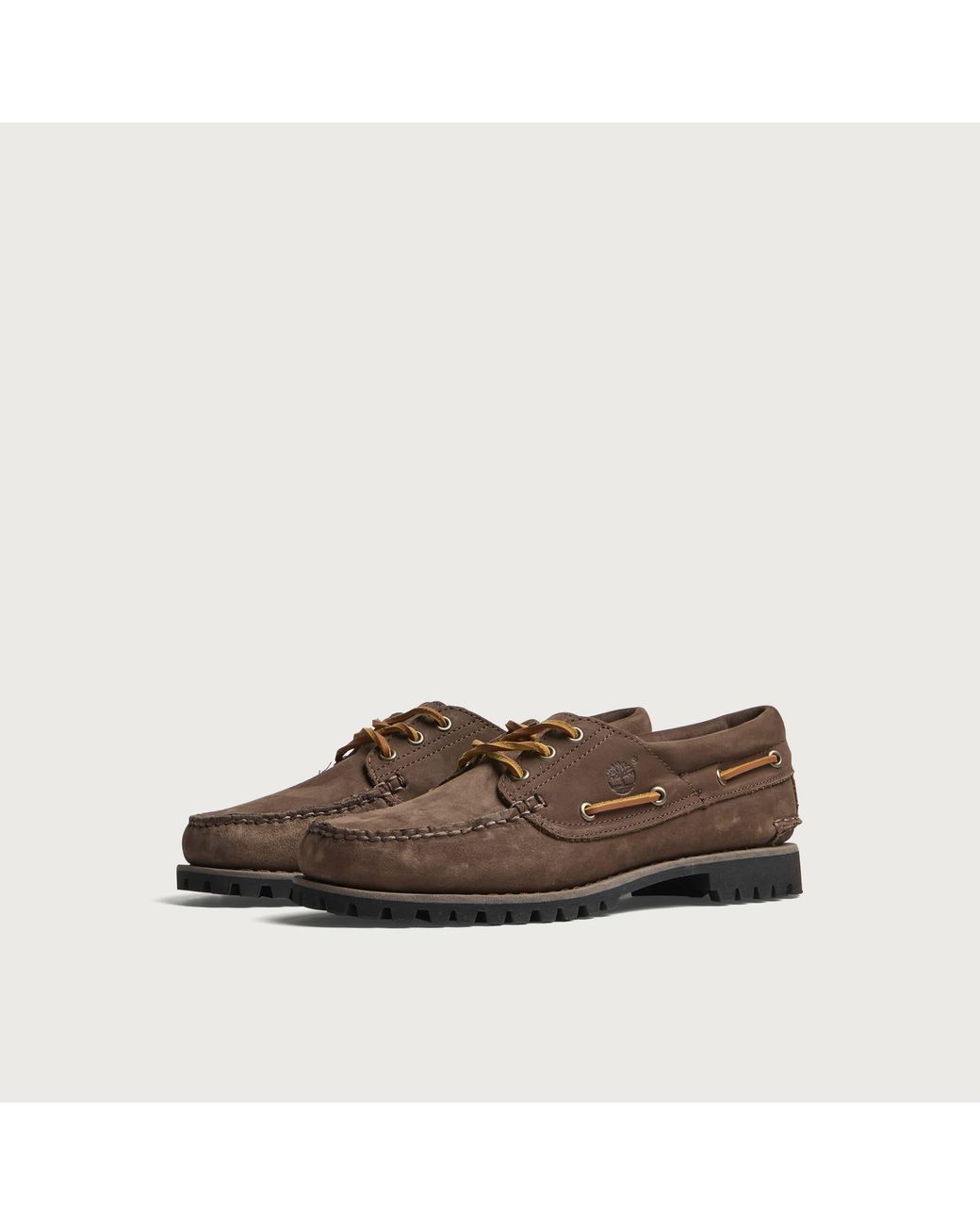 Timberland Brown Authentic 3-Eye Boat Shoe