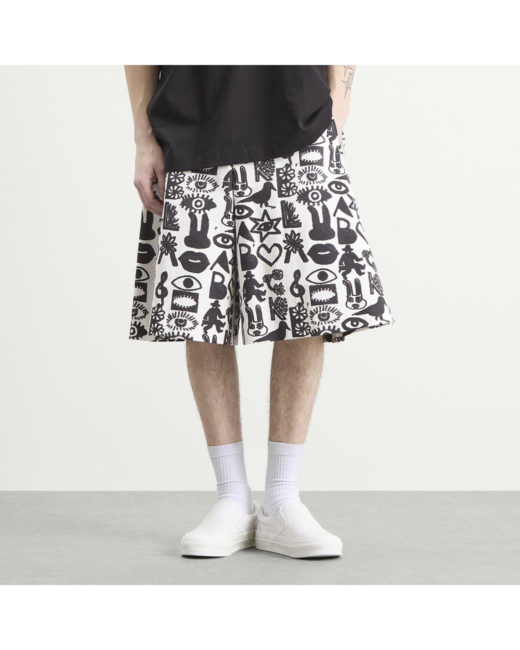Comme des Garçons Black Cotton Pagowski Shorts for men