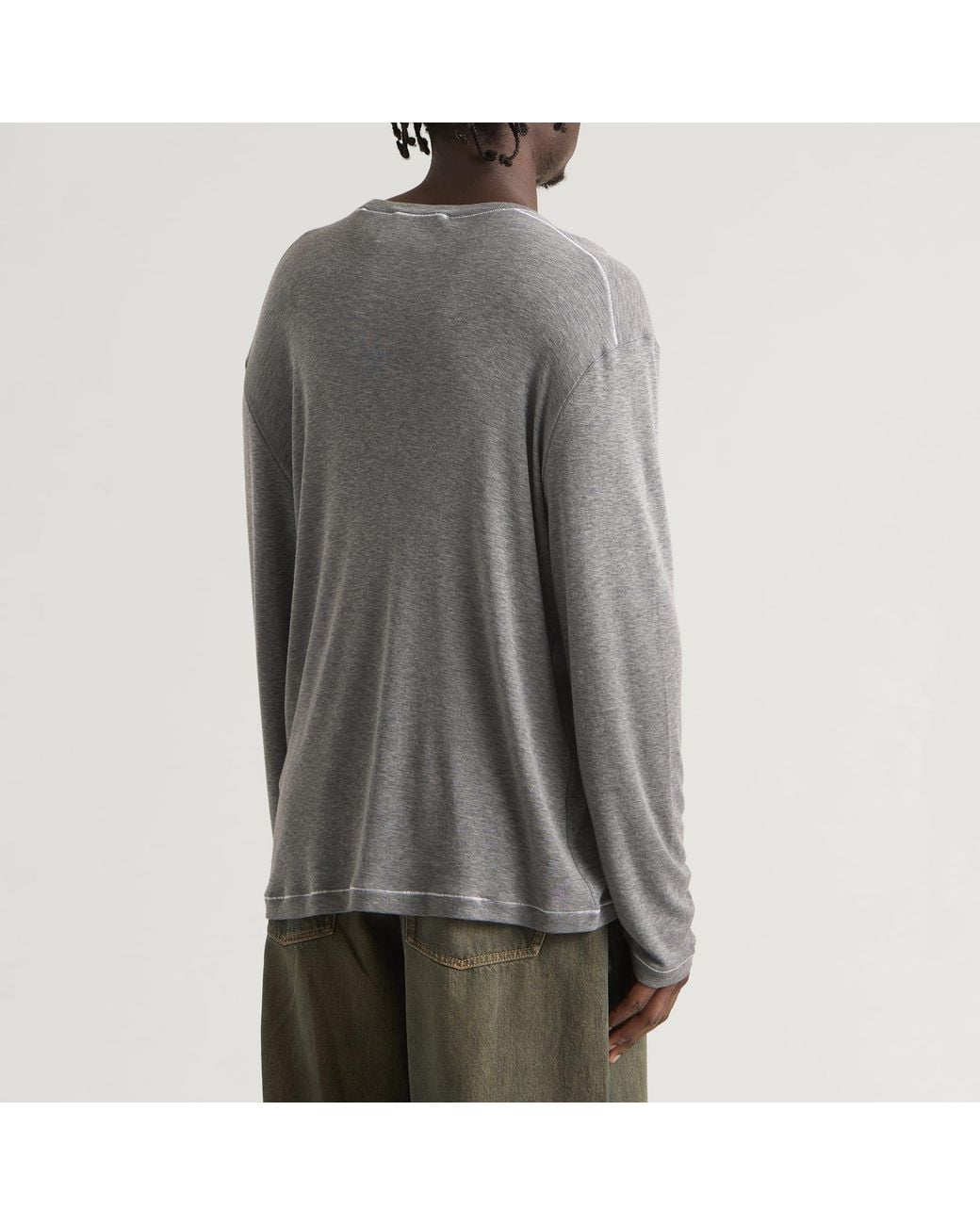 Samsøe & Samsøe Gray End. X Sadango Ls T-Shirt for men