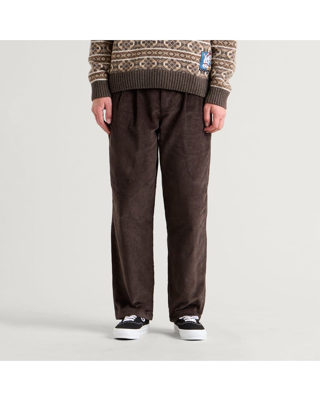 by Parra Brown Minor Chords Corduroy Pants for men