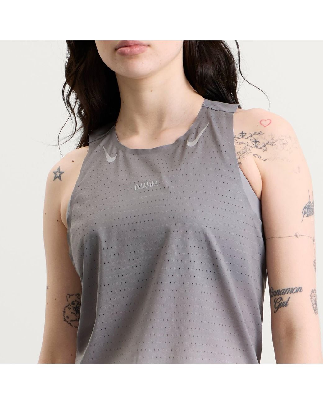 Singlet Layout Nike X Isamaya Ffrench Singlet in Gray | Lyst