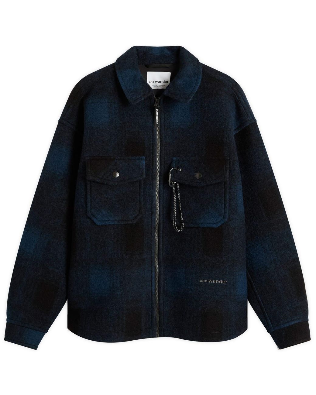 ANOGH◆WOOL SHAGGY JACKET COART BLUE and wander Shaggy Wool Zip Jacket in Blue for Men | Lyst UK