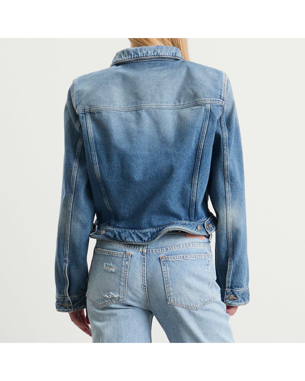 Acne Blue Oleag Vintage Wiggle Denim Jacket