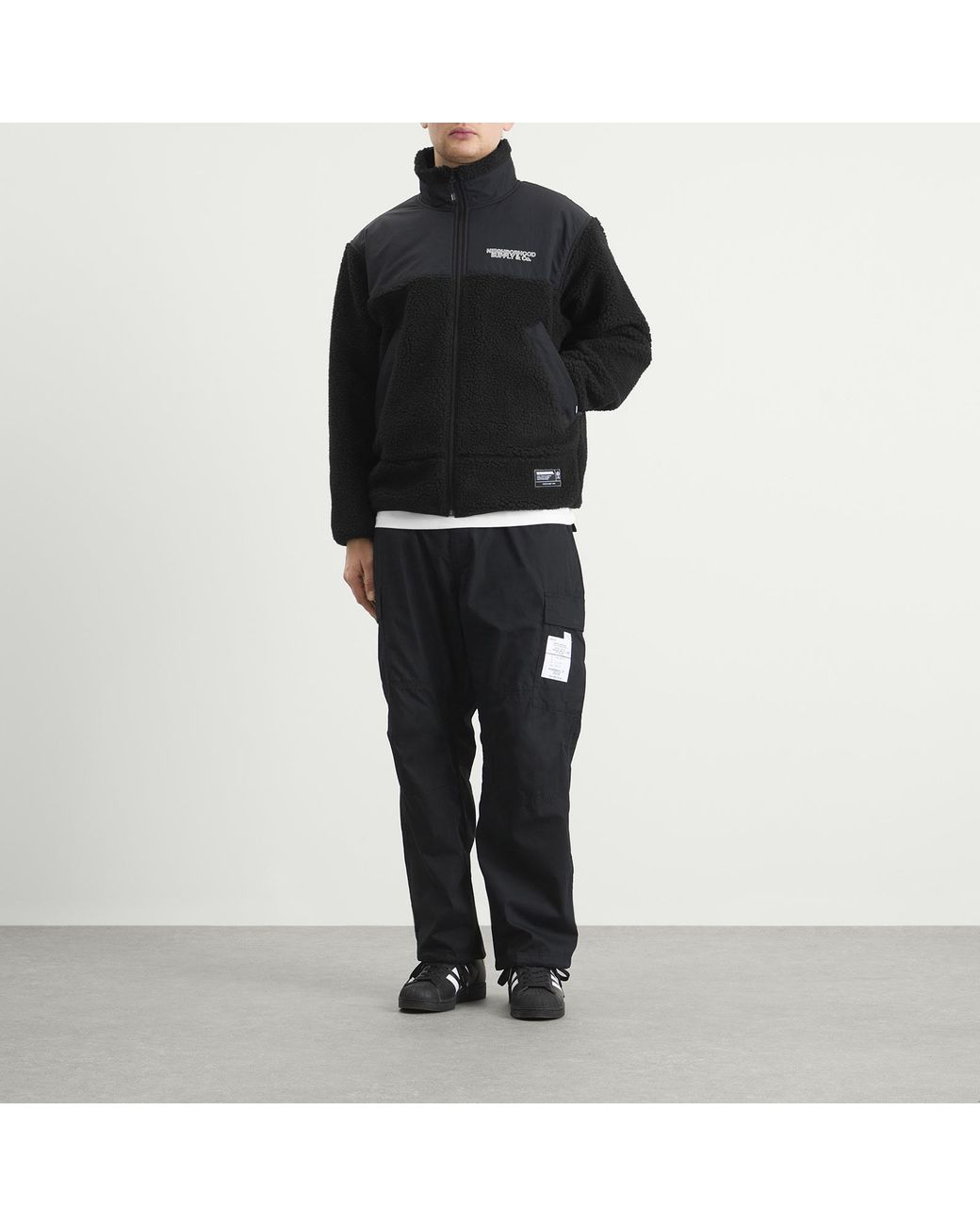 Neighborhood Black Fleece Jacket for men