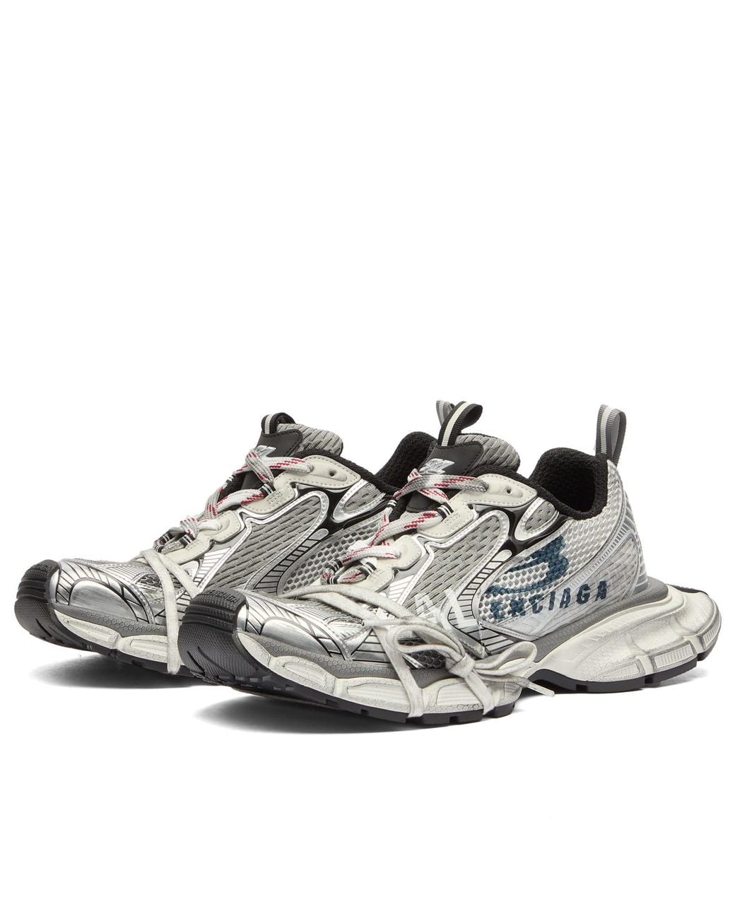 Balenciaga White 3Xl Split Logo Sneaker for men