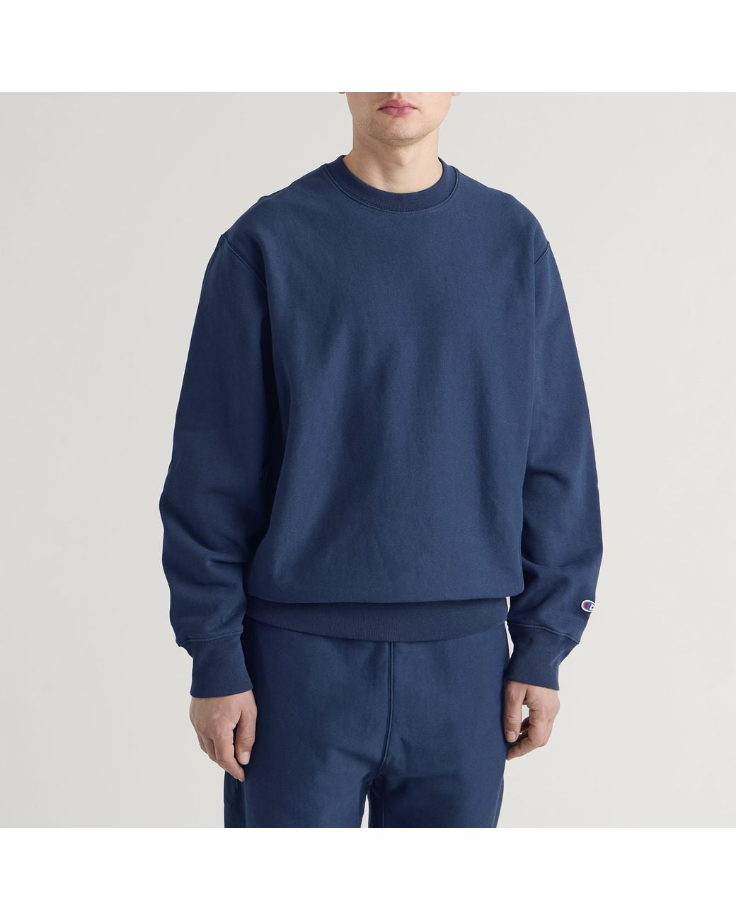 Champion Blue Reverse Weave Relaxed Sweatshirt for men