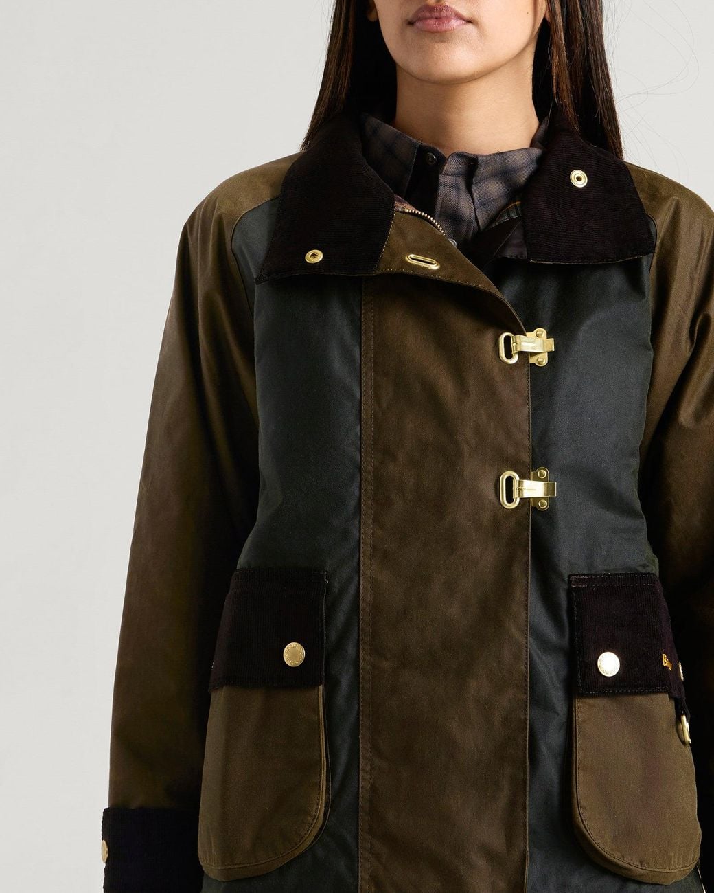 Barbour Hazelwood Wax Jacket in Brown | Lyst