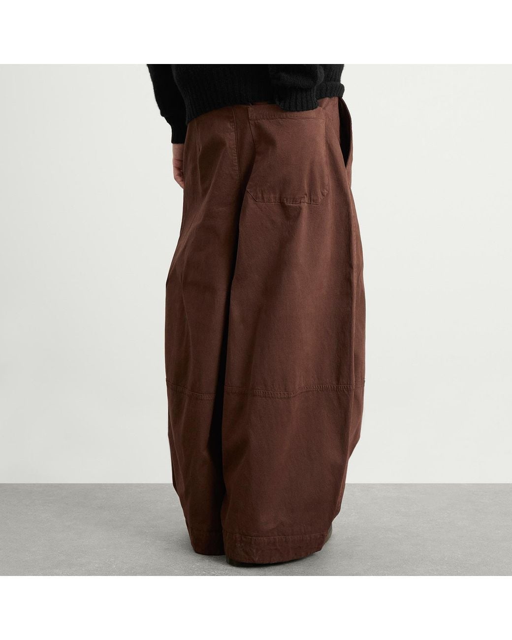 YMC Brown Garment Dyed Modal Deadbeat Trouser for men