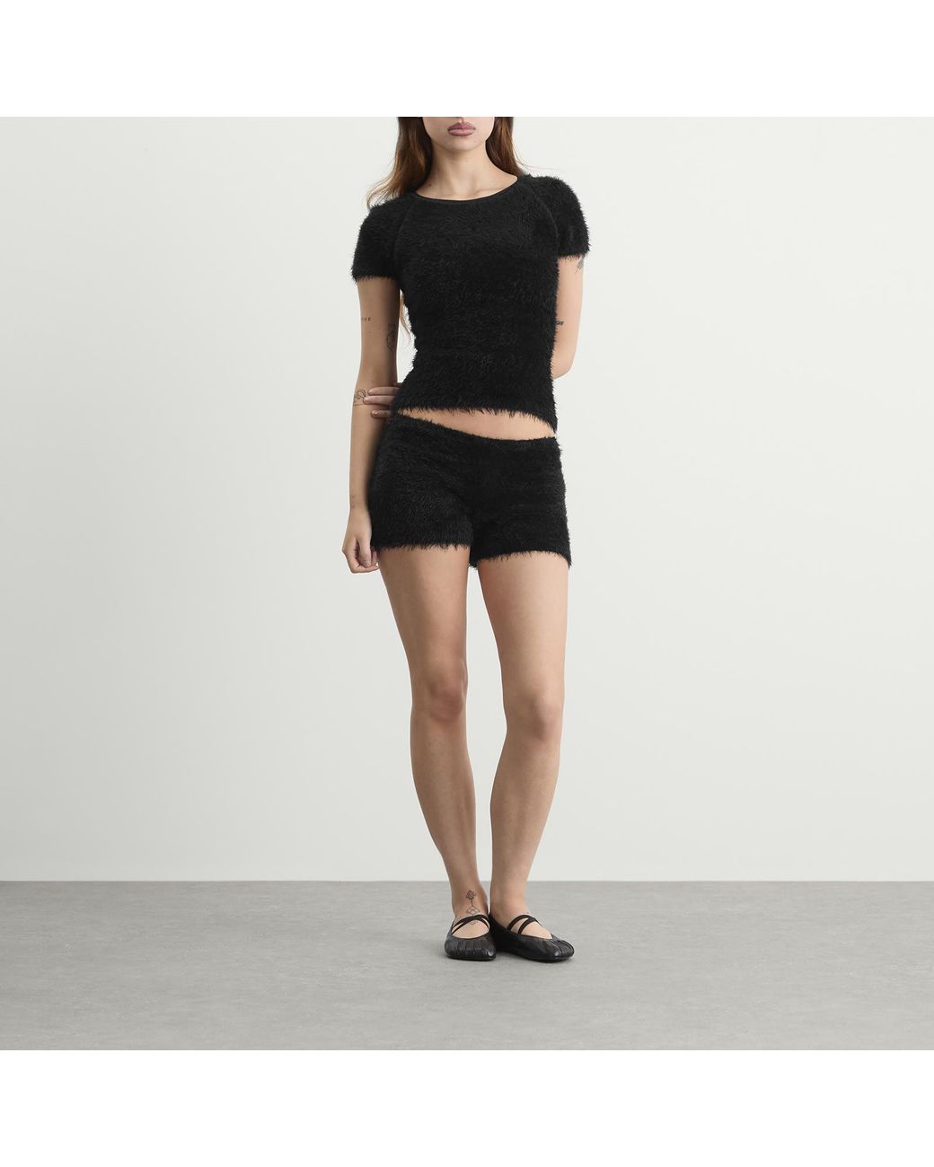 Peachy Den Black The Chloe Micro Shorts