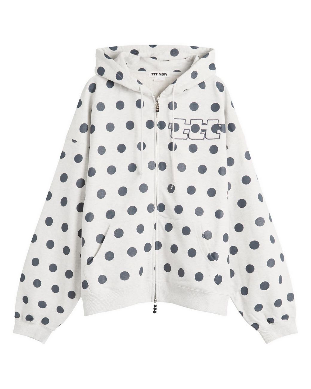 m*m様 ttt_msw Dot zip up hoodie（GREY） M 水 TTT MSW Dot Logo Zip Hoodie in Grey for Men | Lyst UK