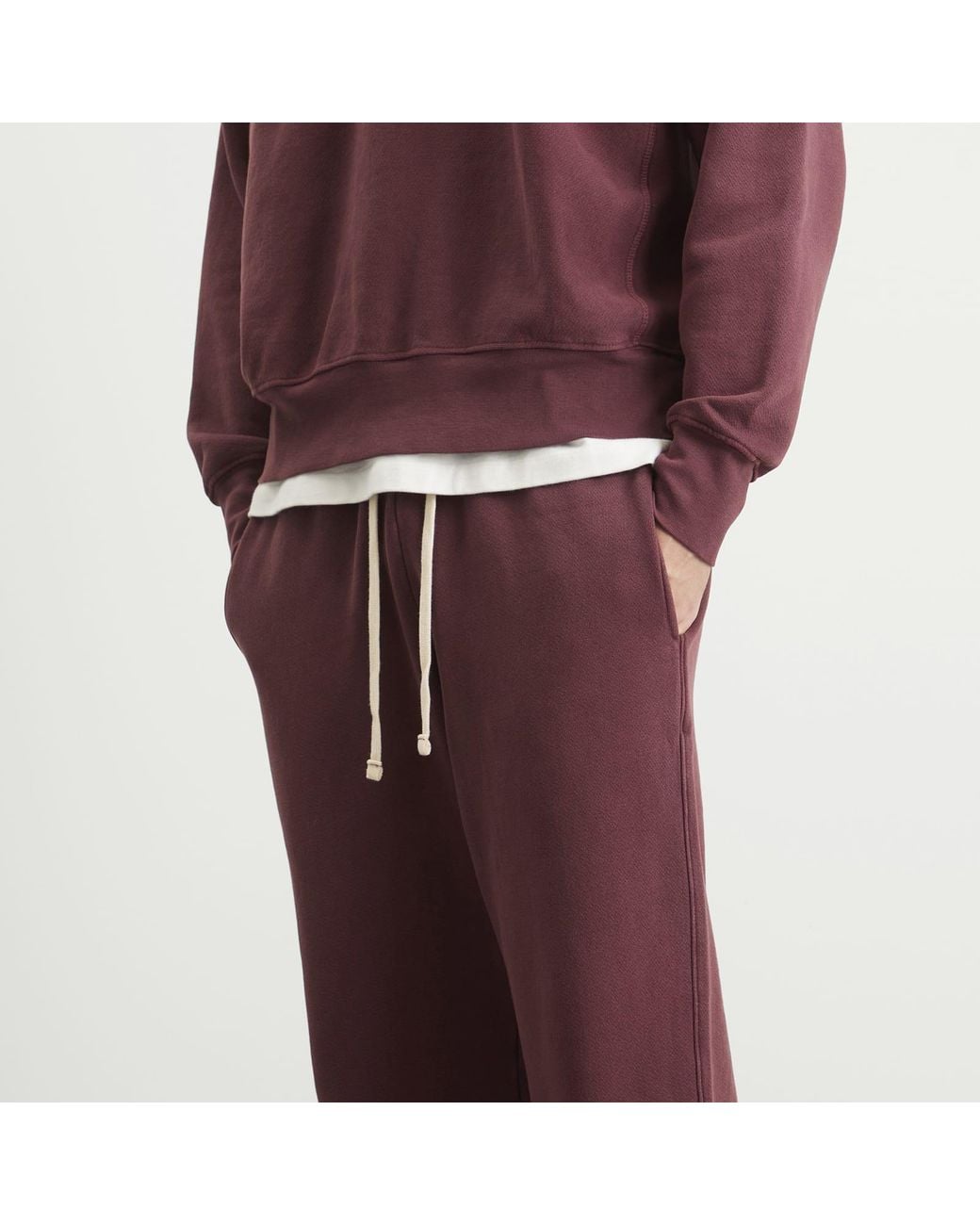 Les Tien Red Heavyweight Classic Pant for men