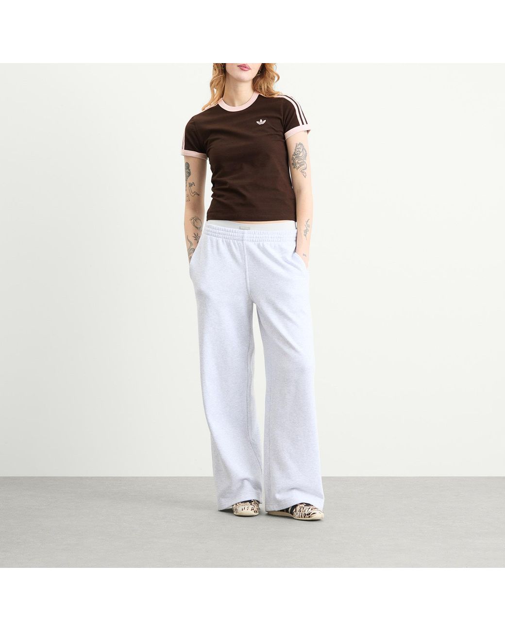 Adidas Brown 3S T-Shirt