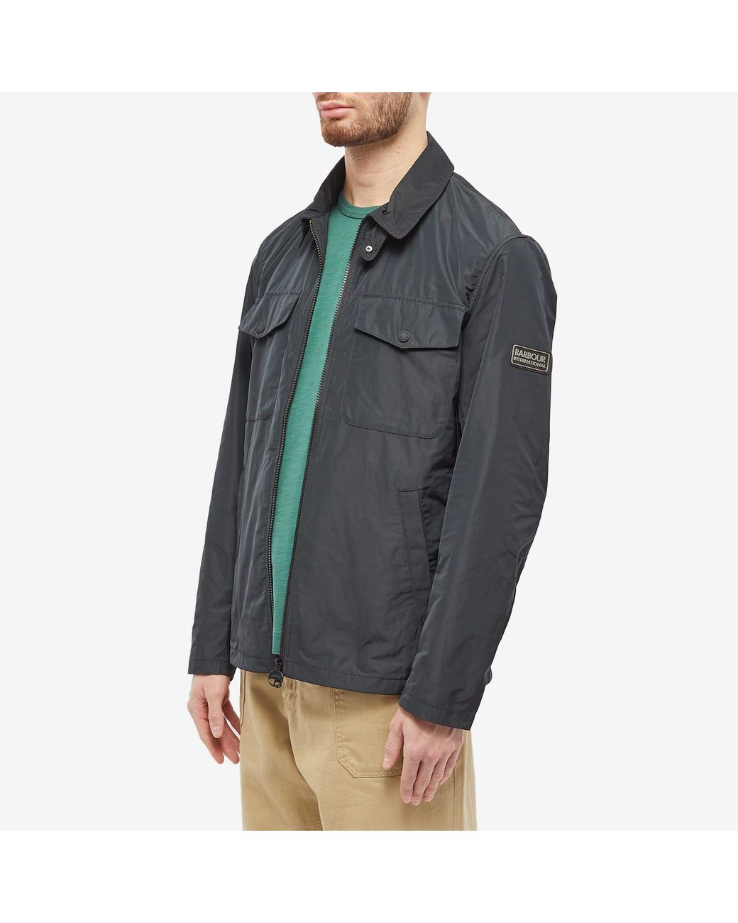 Barbour International Quarry Casual Jacket in Black for Men Lyst UK