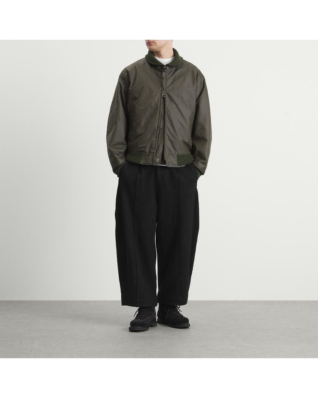 Engineered Garments Green Waxed Cotton Ll Jacket for men
