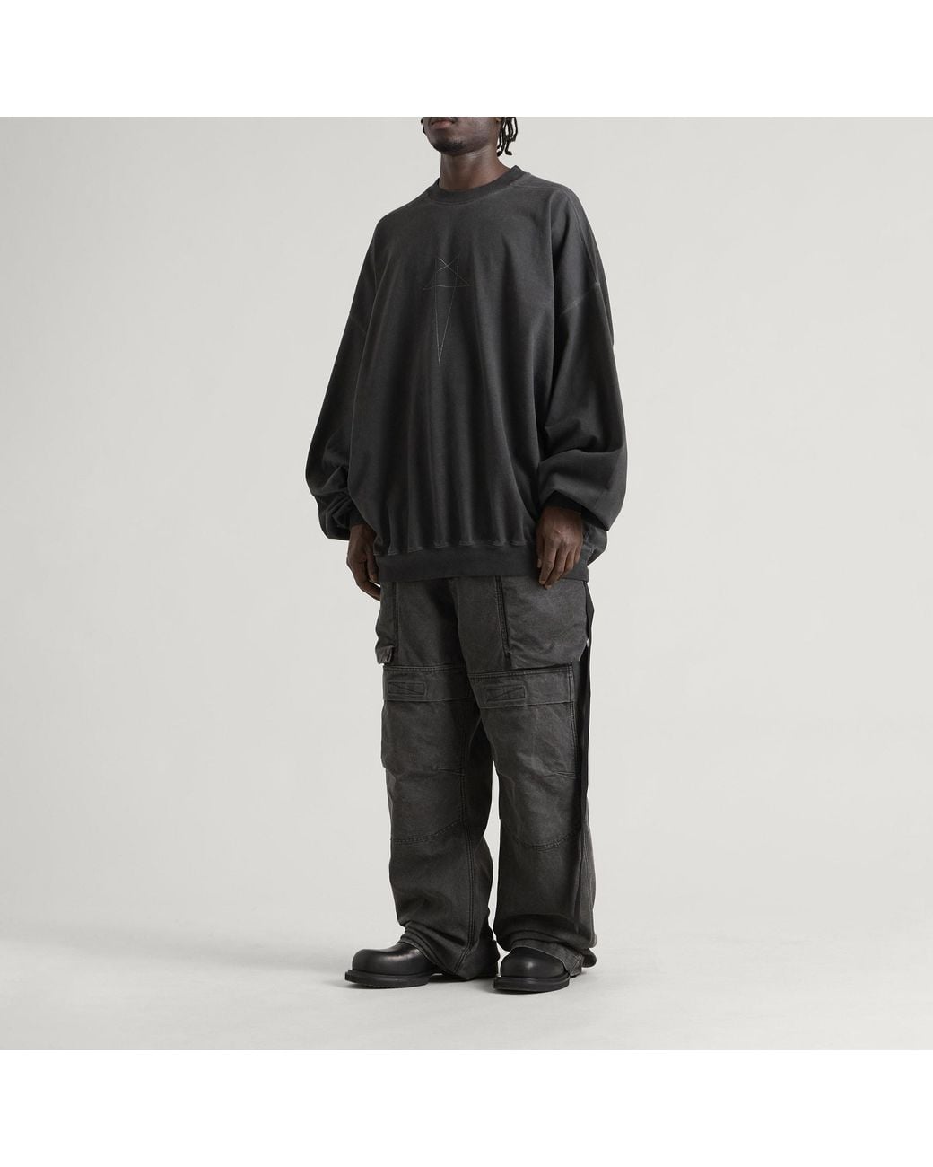 Rick Owens Gray Stefan Cargo for men
