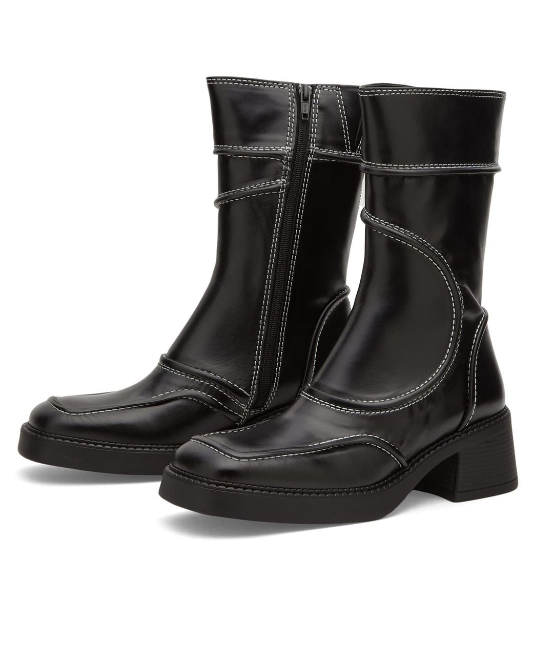 Miista Black Malene Patent Boot