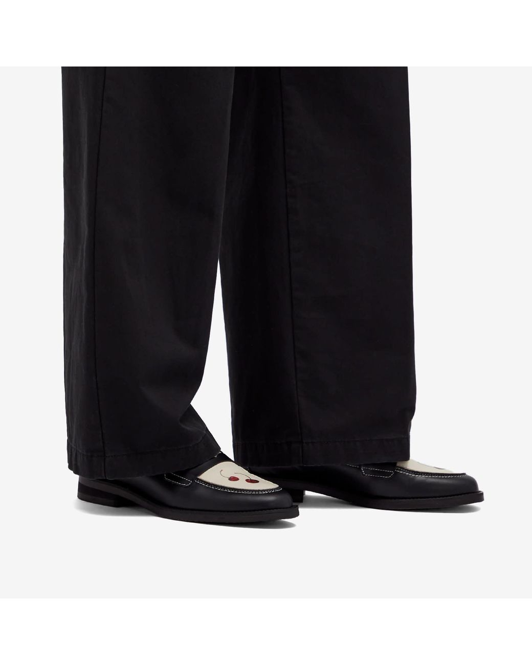 Duke & Dexter Wilde Cherry Penny Loafer in Black | Lyst UK