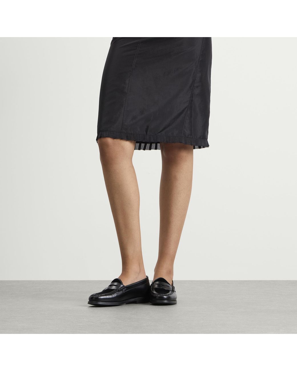 G.H.BASS Black Easy Weejun Penny Velvet Loafers