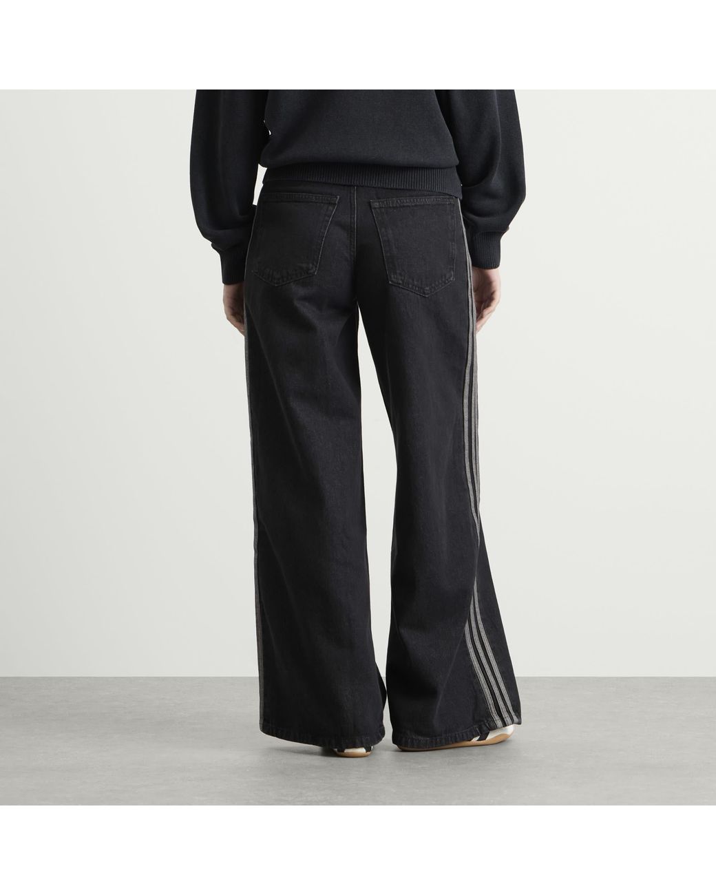 Adidas Blue Wide Leg Denim Pant