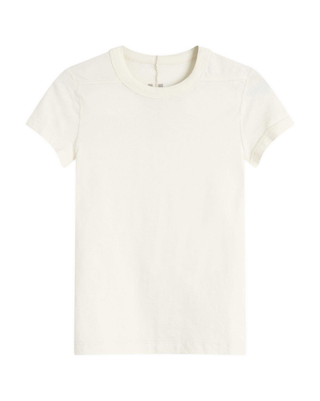 Rick Owens White Cropped Level T-Shirt