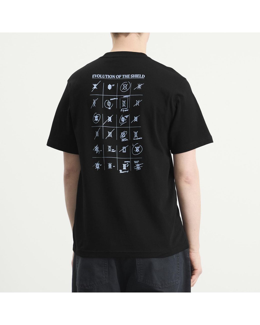 Daily Paper Black Shield Evolution T-Shirt for men