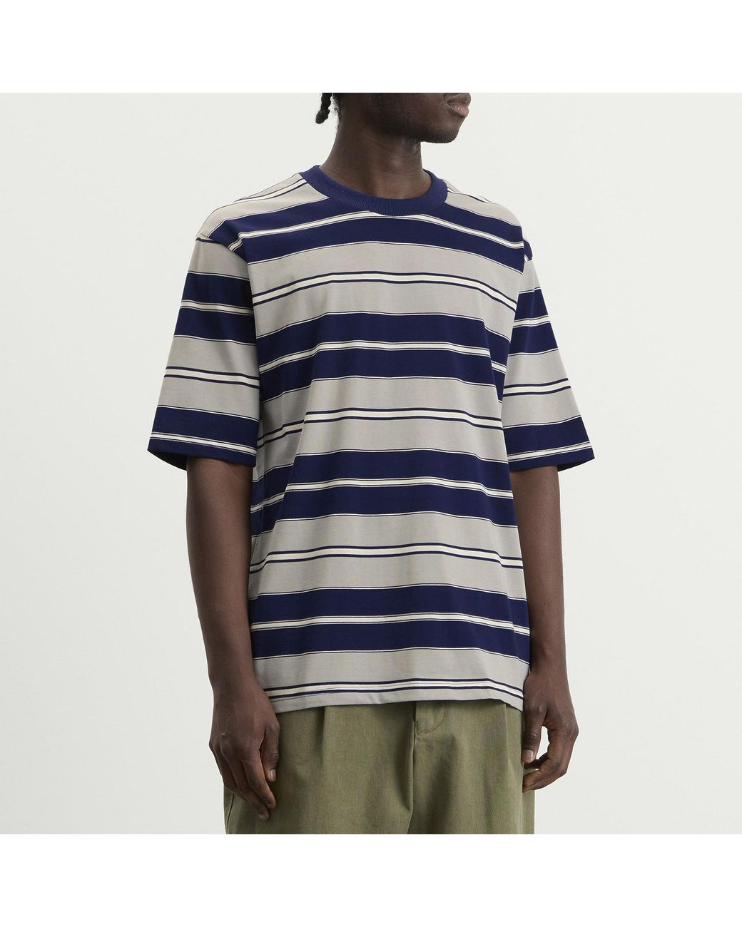 BOUND Blue Nautico Stripe T-Shirt for men