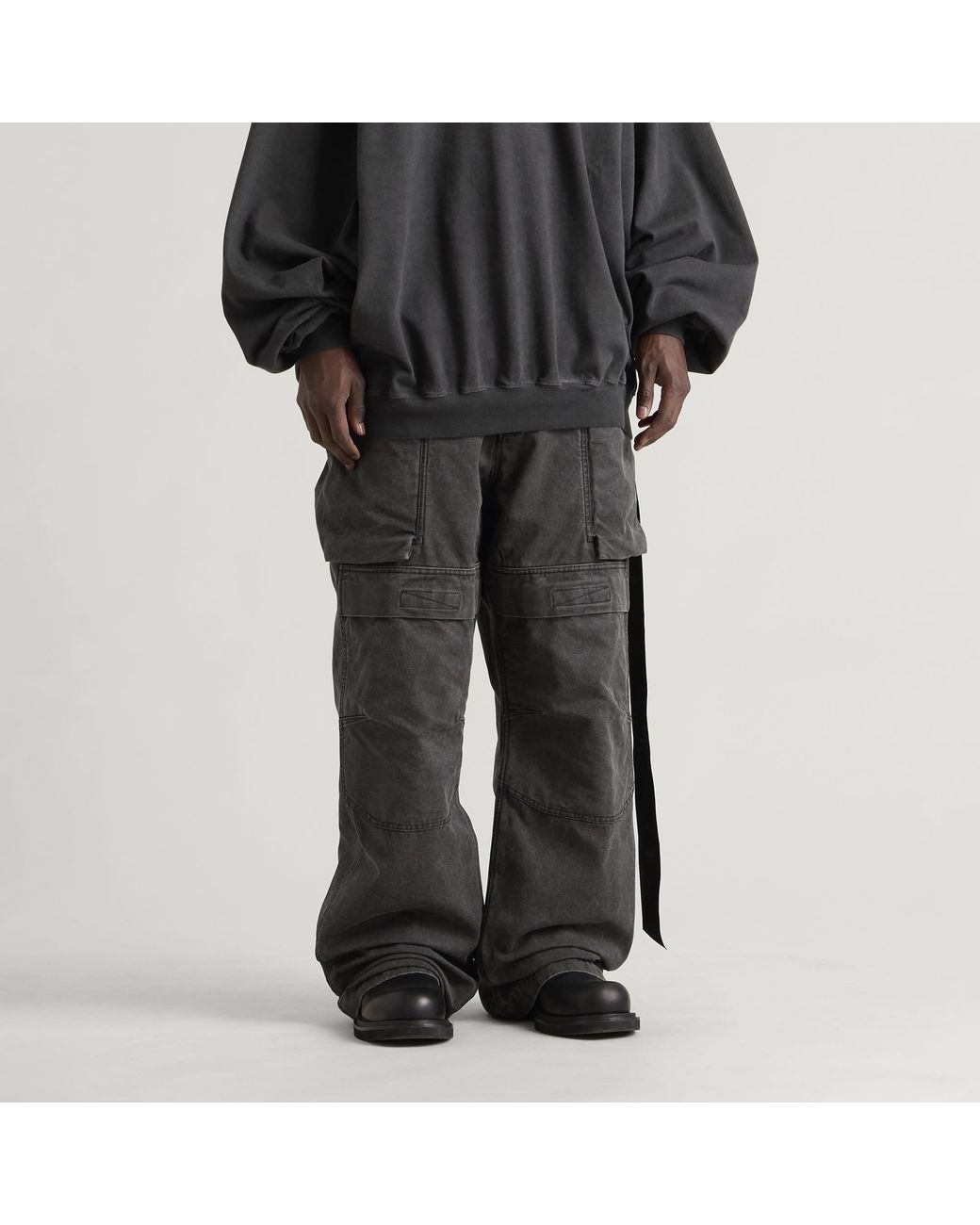 Rick Owens Gray Stefan Cargo for men