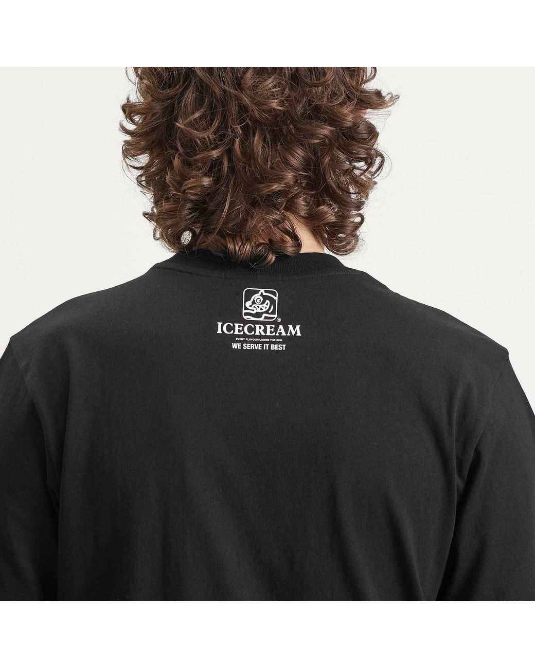 ICECREAM Black Serve It Best T-Shirt for men