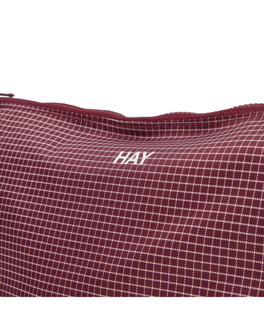 Hay Purple Grid Pouch