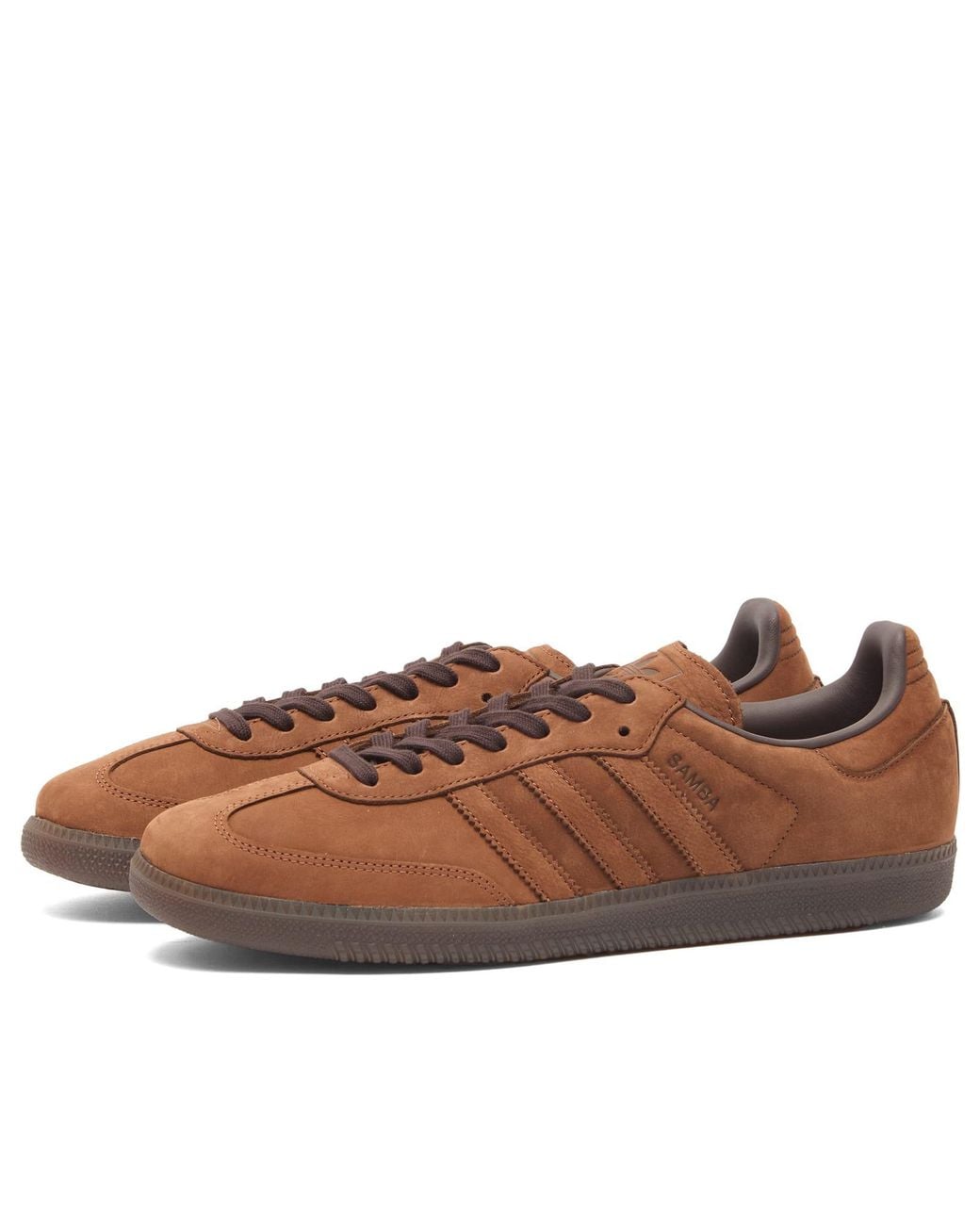 Adidas Brown Samba Og Sneaker for men