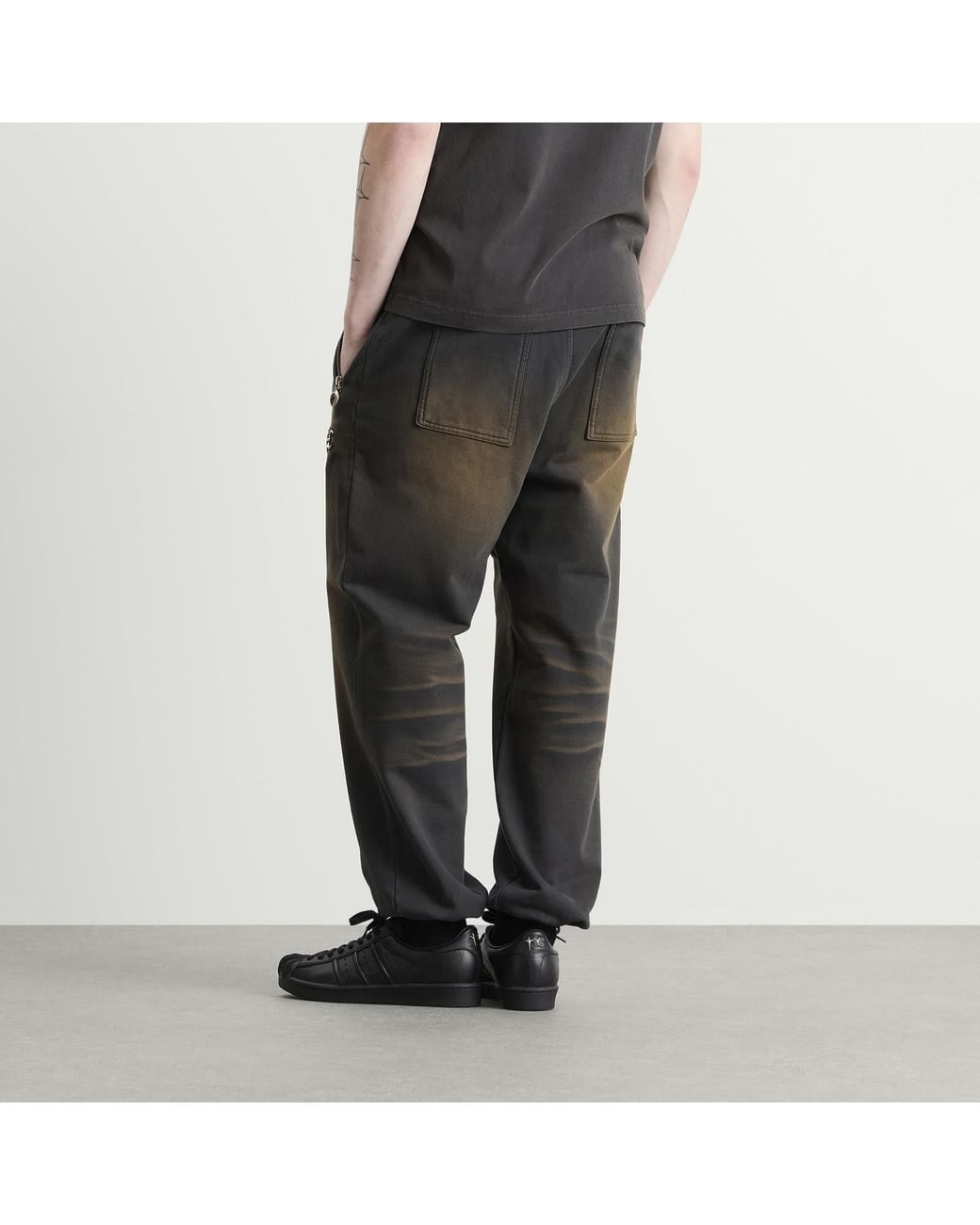 THUG CLUB Gray Faded Sweatpant for men