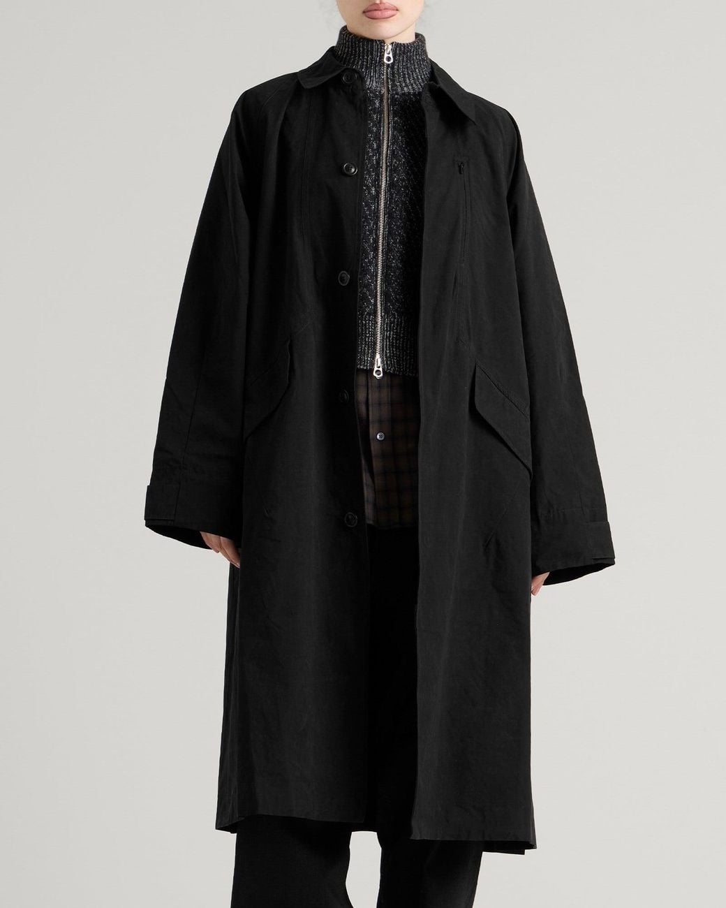 YMC Black Tyrell Coat Jacket