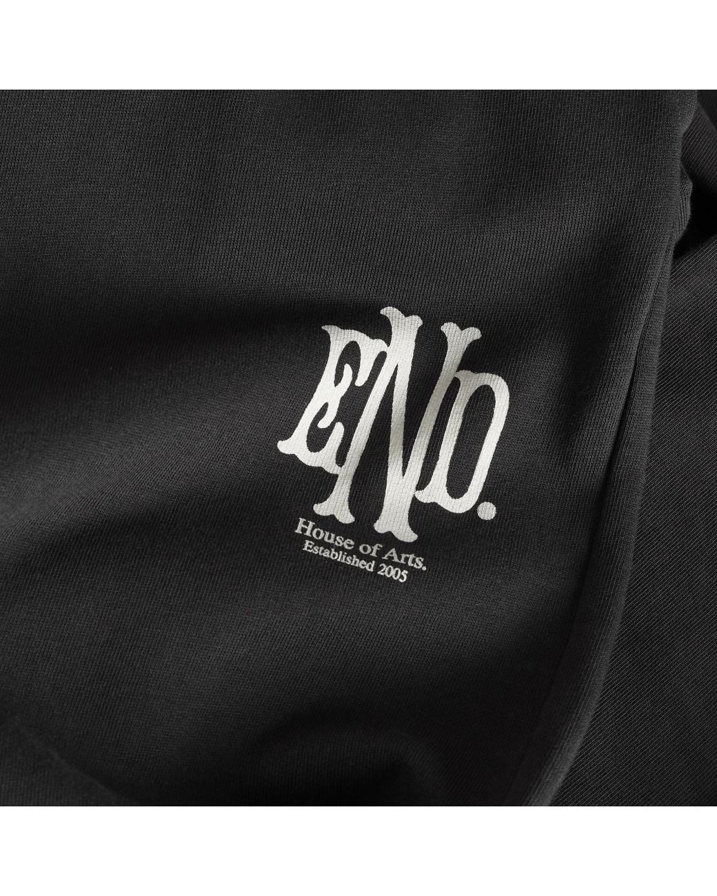 END. Black Mono Sweatpant