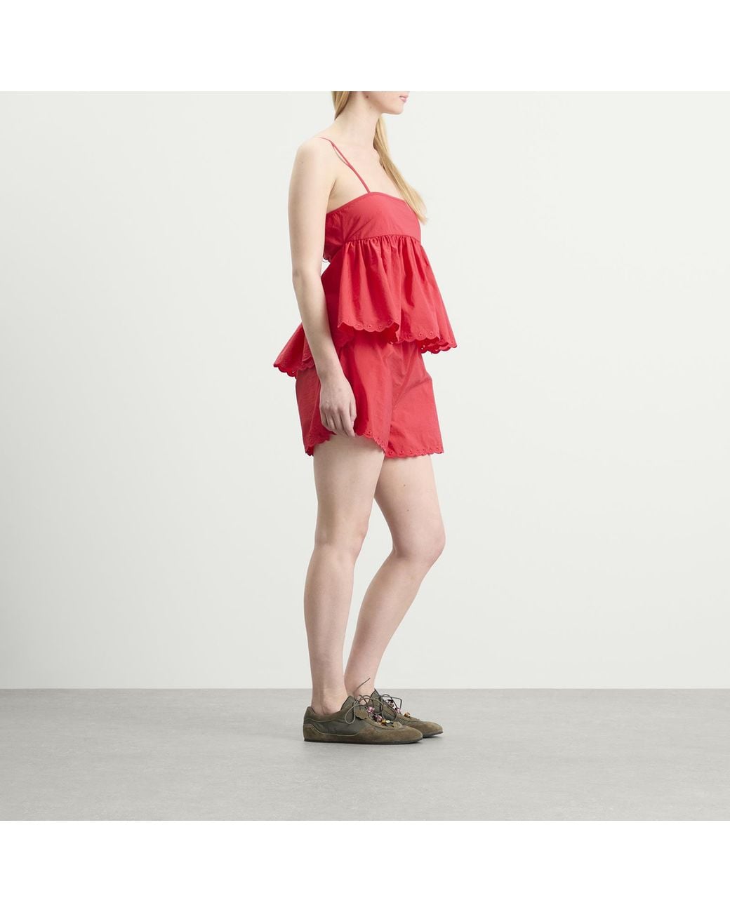 CECILIE BAHNSEN Red Selena Top