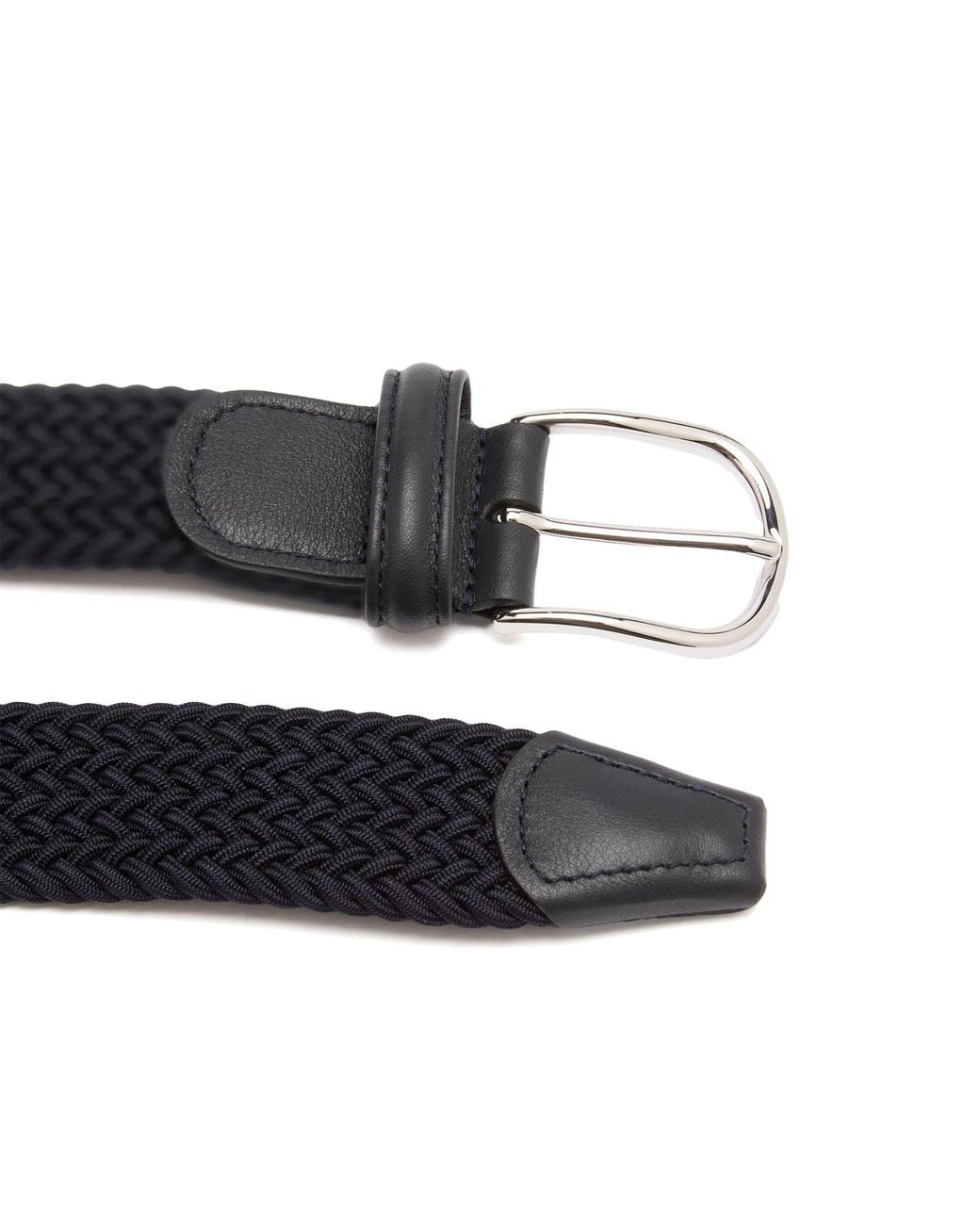 Andersons Black Elastic Woven Belt for men