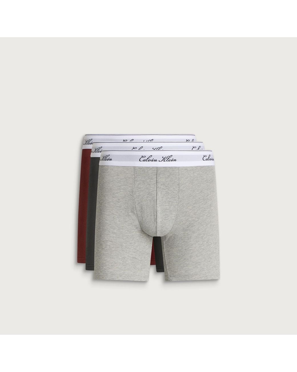 Calvin Klein Gray Icon Script Boxer Brief for men