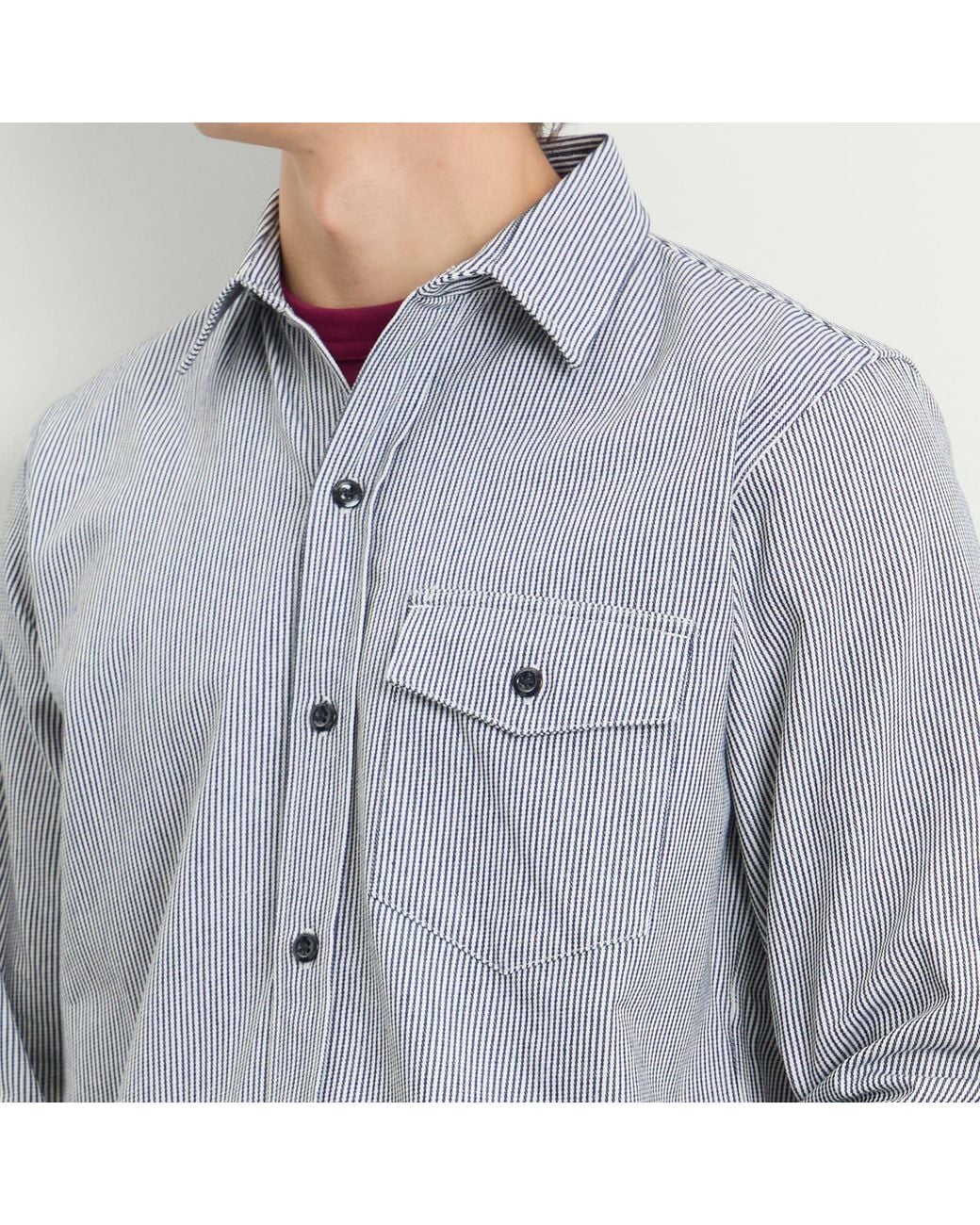 Randy's Garments Blue Randy's Garments 1 Pocket Shirt for men