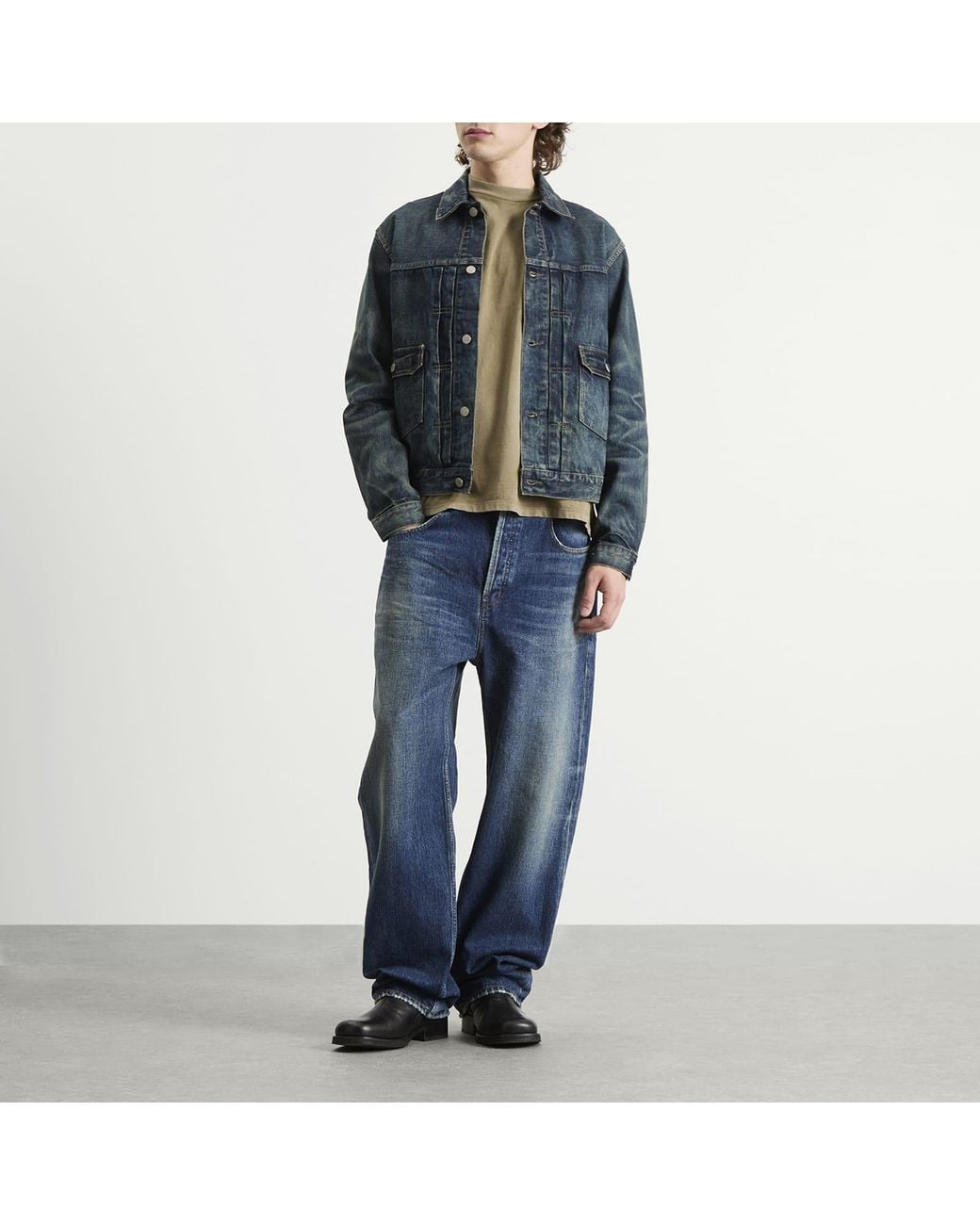 RRL Blue Type 2 Denim Trucker Jacket for men