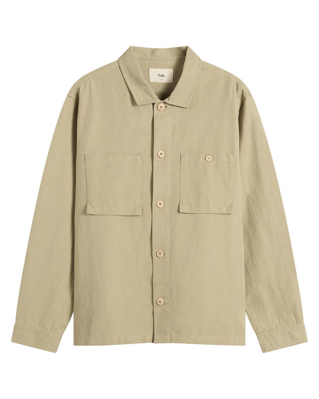 Folk Natural Patch Overshirt for men