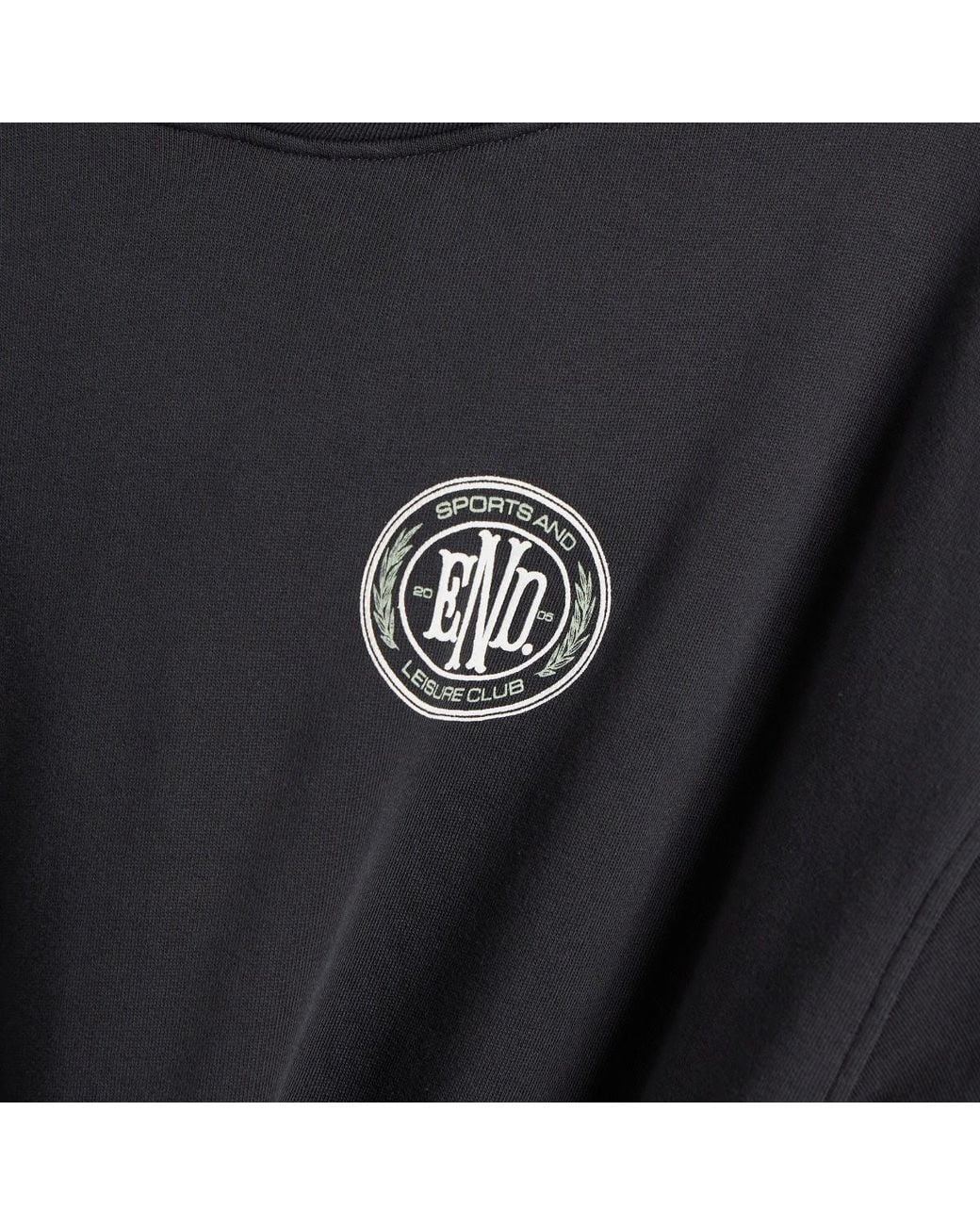 END. Black Leisure Pullover Hoodie