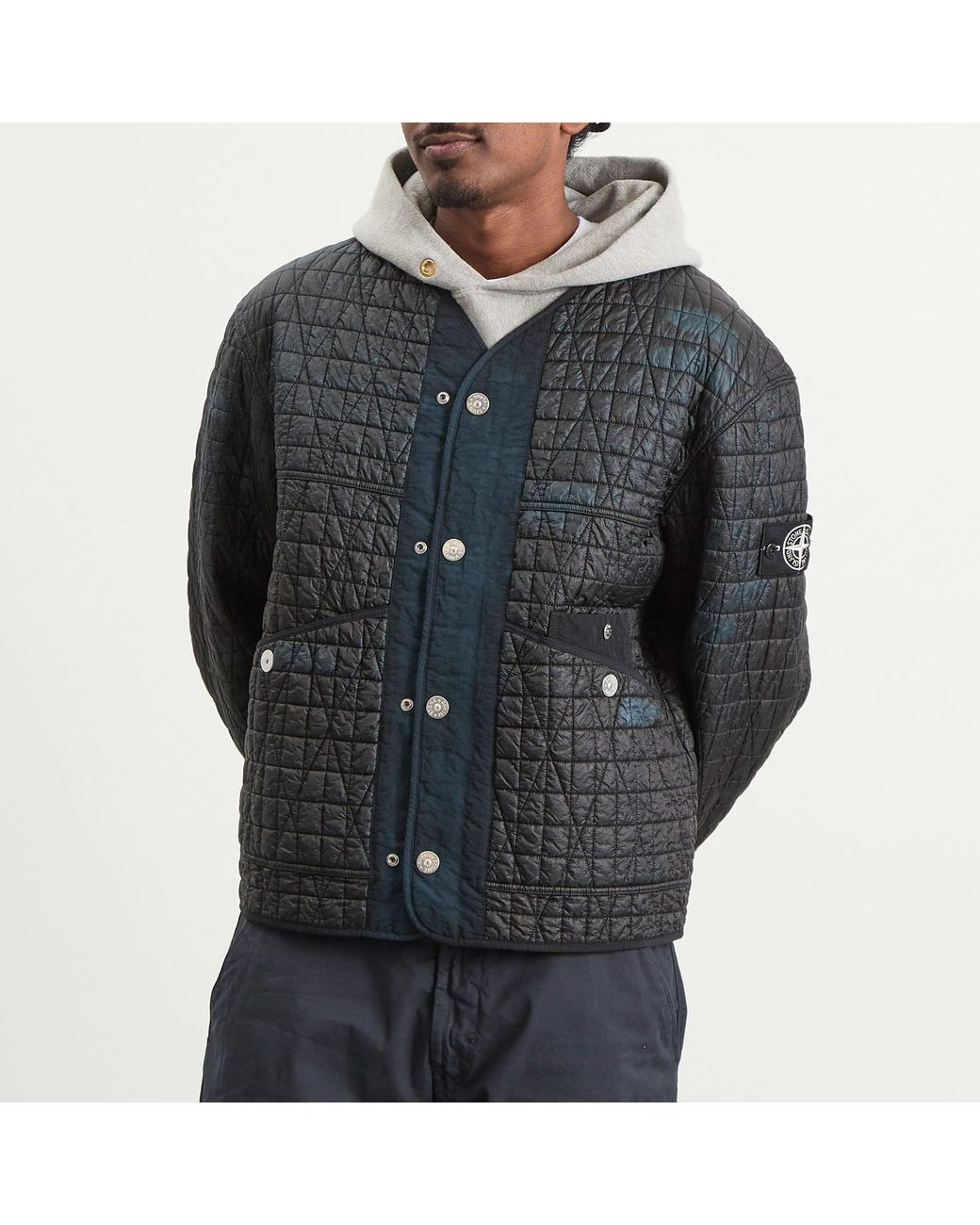 【STONE】2025AW NYLON REPS-TC Stone Island Nylon Reps-Tc Corrosion Treatment Quilted Jacke in