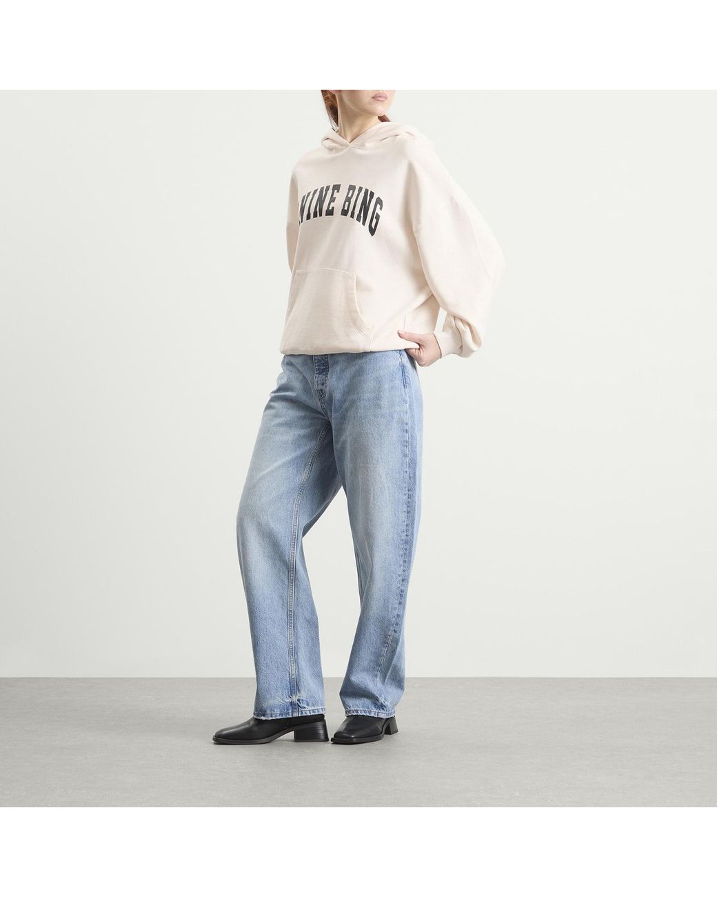 Anine Bing White Harvey Sweatshirt