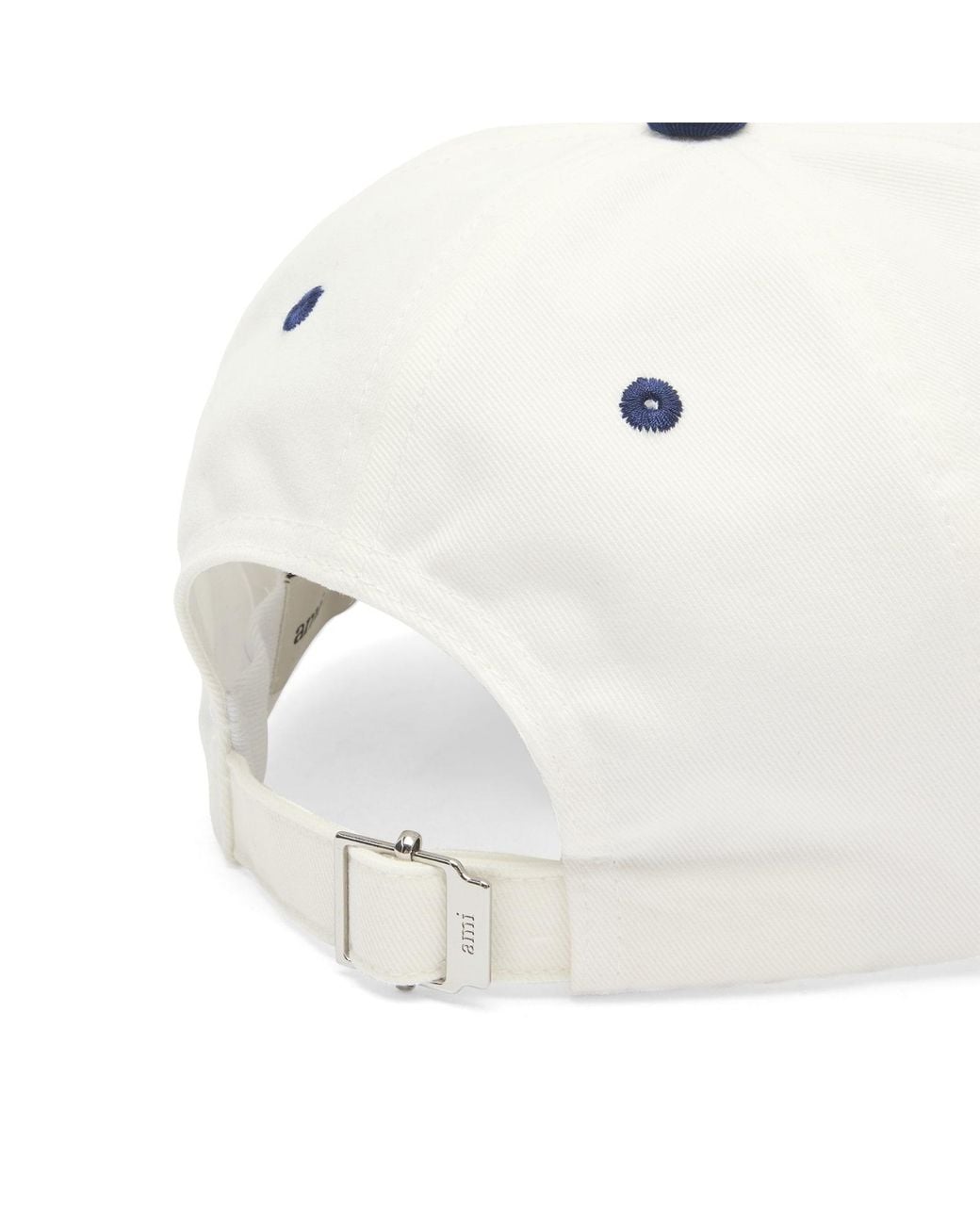 AMI White Bicolor Cap for men