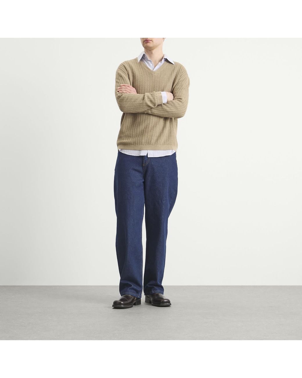 Carter Young Natural Lounger V-Neck for men