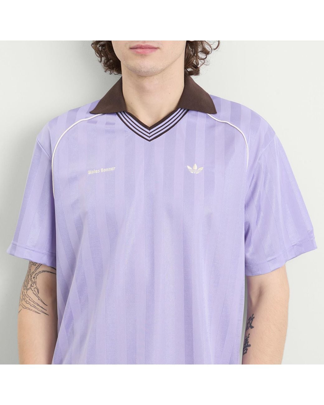 Adidas Purple X Wales Bonner Football T-Shirt for men