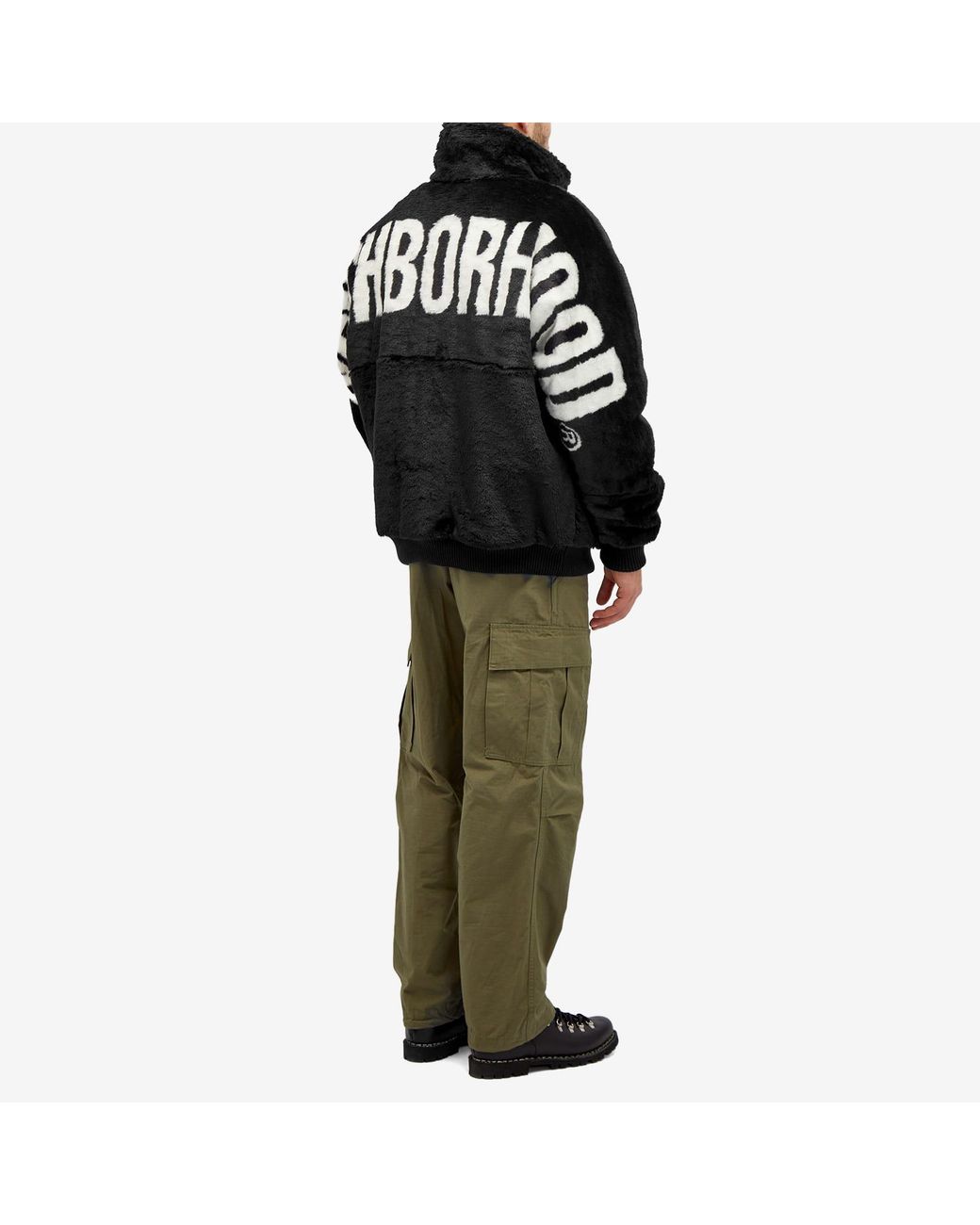 Neighborhood Fur Logo Jacket in Black for Men | Lyst UK