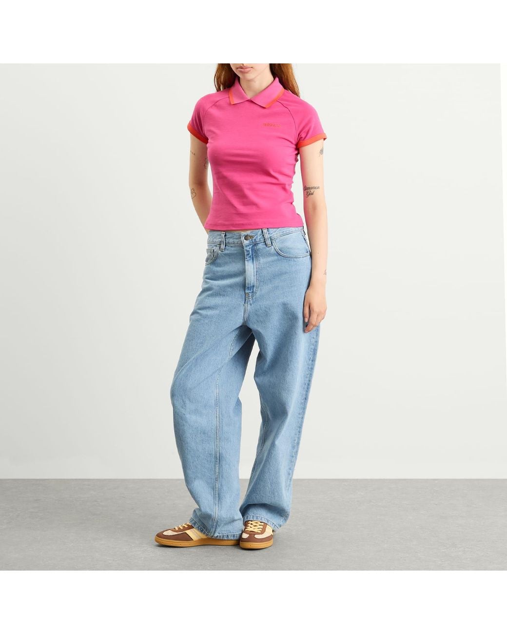 Adidas Pink Polo Shirt