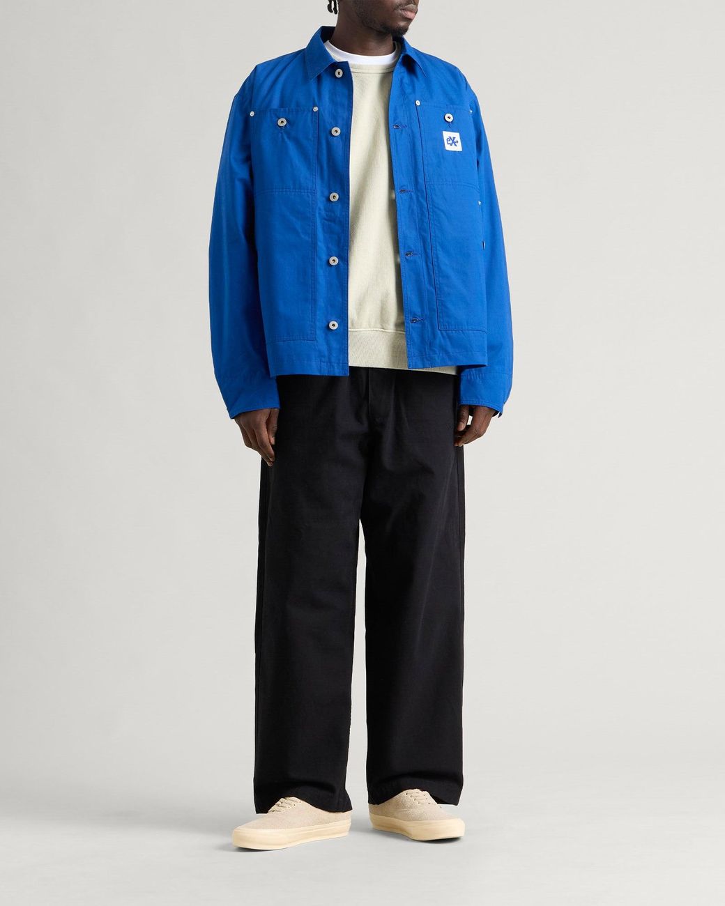Ecstatic Research Blue Work Coat Jacket for men