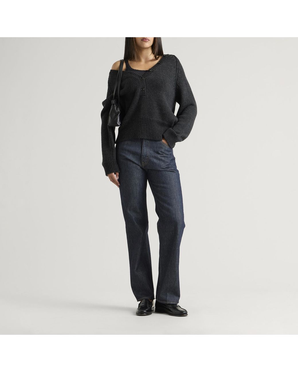 Auralee Blue Hard Twist Denim Pants