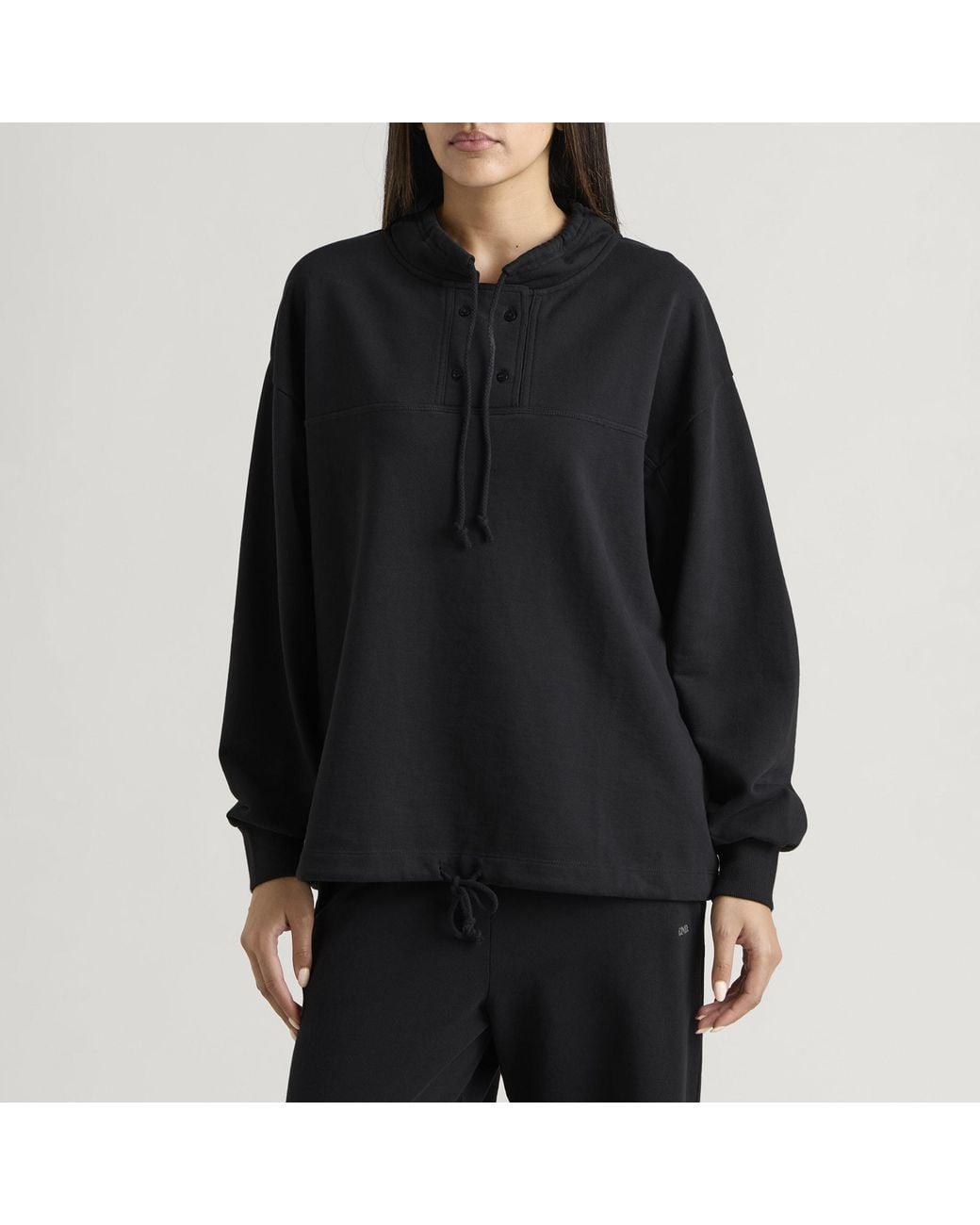 Fruity Booty Black Track Button Jumper